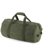 Torby podróżne - BagBase BG655 Torba podróżna Vintage Canvas Barrel Bag - 28 x 49 x 28 cm - Kolor: Vintage Military Green - Rozmiar: 28 x 49 x 28 cm - miniaturka - grafika 1