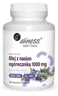 Suplementy naturalne - Aliness Olej z nasion ogórecznika 1000 mg, 60 kapsułek 122A-9155E - miniaturka - grafika 1