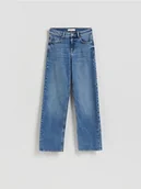 Spodnie damskie - Reserved - Jeansy straight - niebieski - miniaturka - grafika 1