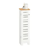 Szafki łazienkowe - Sobuy Mała niska Szafka na papier toaletowy BZR85-W - miniaturka - grafika 1