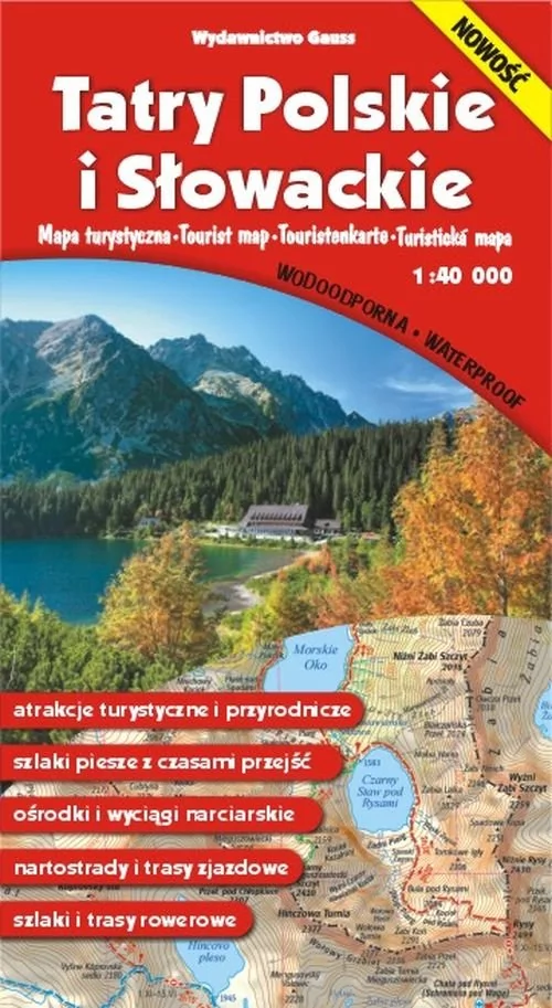 Mapa Tatry Polskie i Słowackie - Opracowanie zbiorowe