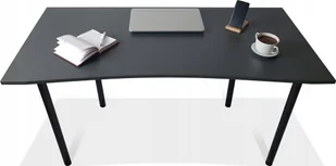 Biurko Zdesk AC-710B-Po/B Grafitowe 138 cmx68 cm - Biurka gamingowe - miniaturka - grafika 1