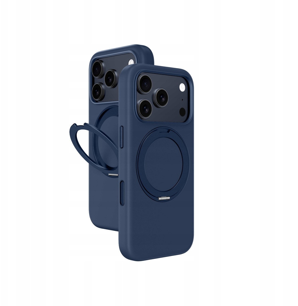 Etui AMAZINGTHING Cloudie na iPhone 17 Pro Max z podstawką - niebieskie