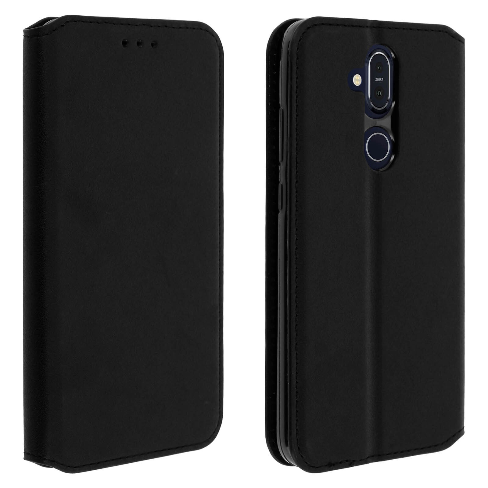 Etui Slim Case, etui z podstawką Classic Edition z miejscem na kartę do telefonu Nokia 8.1 — czarne