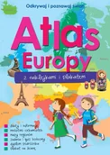 Książki edukacyjne - Atlas Europy z naklejkami i plakatem - praca zbiorowa - miniaturka - grafika 1