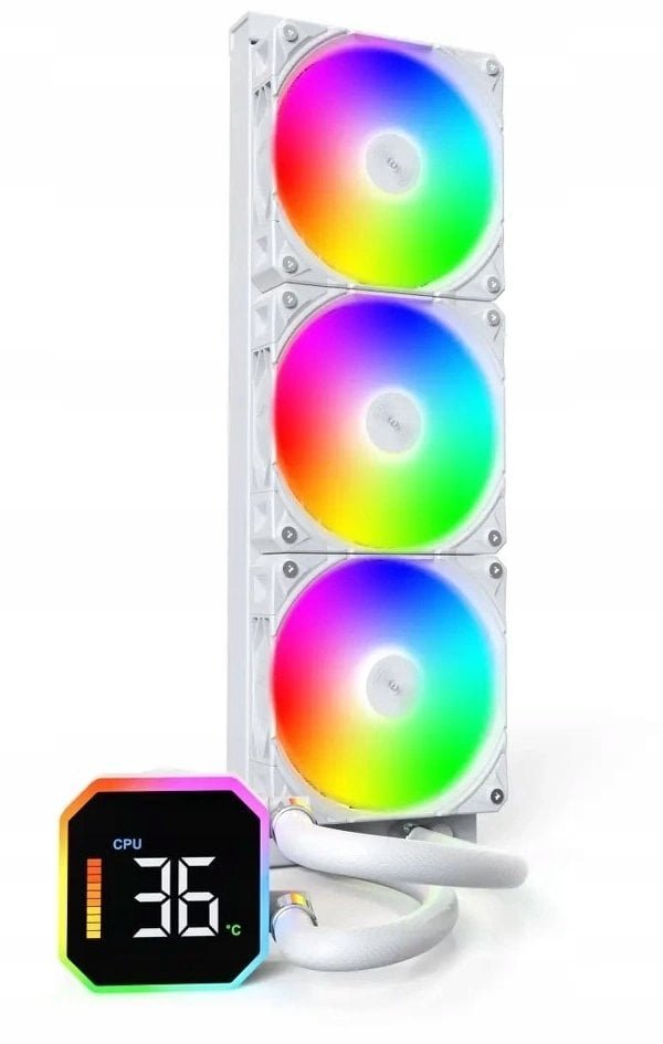 Chłodzenie wodne Montech HyperFlow Digital 360 biały HYPERFLOW DIGITAL 360 (W)