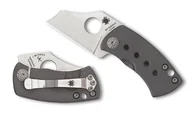 Noże - Nóż składany Spyderco McBee Gray Titanium, Stonewashed CTS XHP by Jonathan McNees (C236TIP) - miniaturka - grafika 1