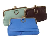 Portfele - Sakiewka Uniwersalna Klamerka Skóra Naturalna 045 DUO 9,5 x 15 cm - miniaturka - grafika 1