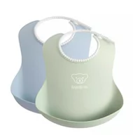 Śliniaki i fartuszki - BabyBjorn, 2 śliniaki, Powder Green/Powder Blue - miniaturka - grafika 1