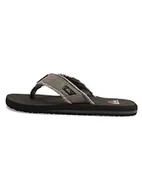Klapki i japonki męskie - Quiksilver Męskie klapki japonki Monkey Abyss, Szary Grey Black Brown, 43 EU - miniaturka - grafika 1