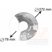 Tarcze hamulcowe - Osłona tarczy hamulcowej VAN WEZEL 5823372 - miniaturka - grafika 1