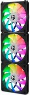 Wentylatory komputerowe - Wentylator Krom Wentylator do Obudowy Nox-Xtreme Easy Link 12 cm 3 Sztuk - miniaturka - grafika 1