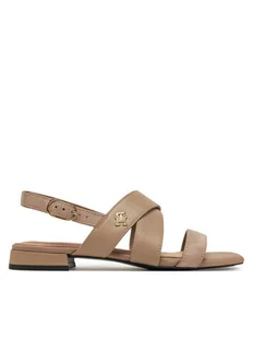 Tommy Hilfiger Sandały FW0FW08507 Beżowy - Sandały damskie - miniaturka - grafika 1