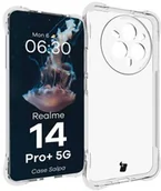 Etui i futerały do telefonów - Bizon Elastyczne etui Case Salpa do Realme 14 Pro+ 5G, przezroczyste - miniaturka - grafika 1