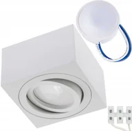 Lampy sufitowe - Oprawa Natynkowa Halogenowa Tuba Ruchoma Led 7W - miniaturka - grafika 1