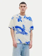 Koszule męskie - Jack&Jones Koszula Jeff 12268465 Niebieski Relaxed Fit - miniaturka - grafika 1