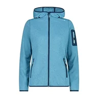 Kurtki damskie - CMP damska kurtka Knit-Tech ze stałym kapturem, Jade-Anice-Majolica, 48 - miniaturka - grafika 1