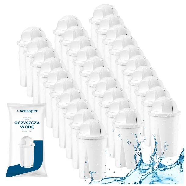 Filtr do wody Wessper aquaclassic STANDARD do dzbanek filtrujący - 30 sztuk