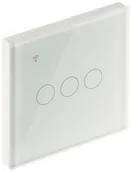 Systemy inteligentnych domów - POTRÓJNY INTELIGENTNY DOTYKOWY PRZEŁĄCZNIK ŚWIATŁA ATLO-TB3-TUYA Wi-Fi, Tuya Smart - miniaturka - grafika 1