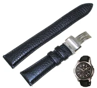 Akcesoria do zegarków - Skórzany pasek do zegarka Casio OCW-610 21 mm czarny - miniaturka - grafika 1