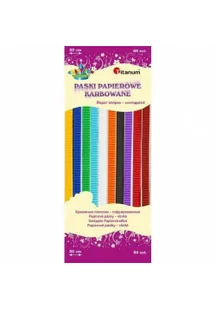 Karbowane paski papierowe 10kol x6szt 30cm - Dekoracje domu - miniaturka - grafika 1