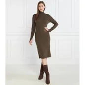Sukienki - Calvin Klein Wełniana sukienka EXTRA FINE HIGH-NK - miniaturka - grafika 1