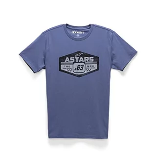 Koszulki męskie - Alpinestars Męski T-shirt Gripper niebieski XL - grafika 1