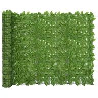 Parawany - Parawan balkonowy, zielone liście, 500x150 cm - miniaturka - grafika 1