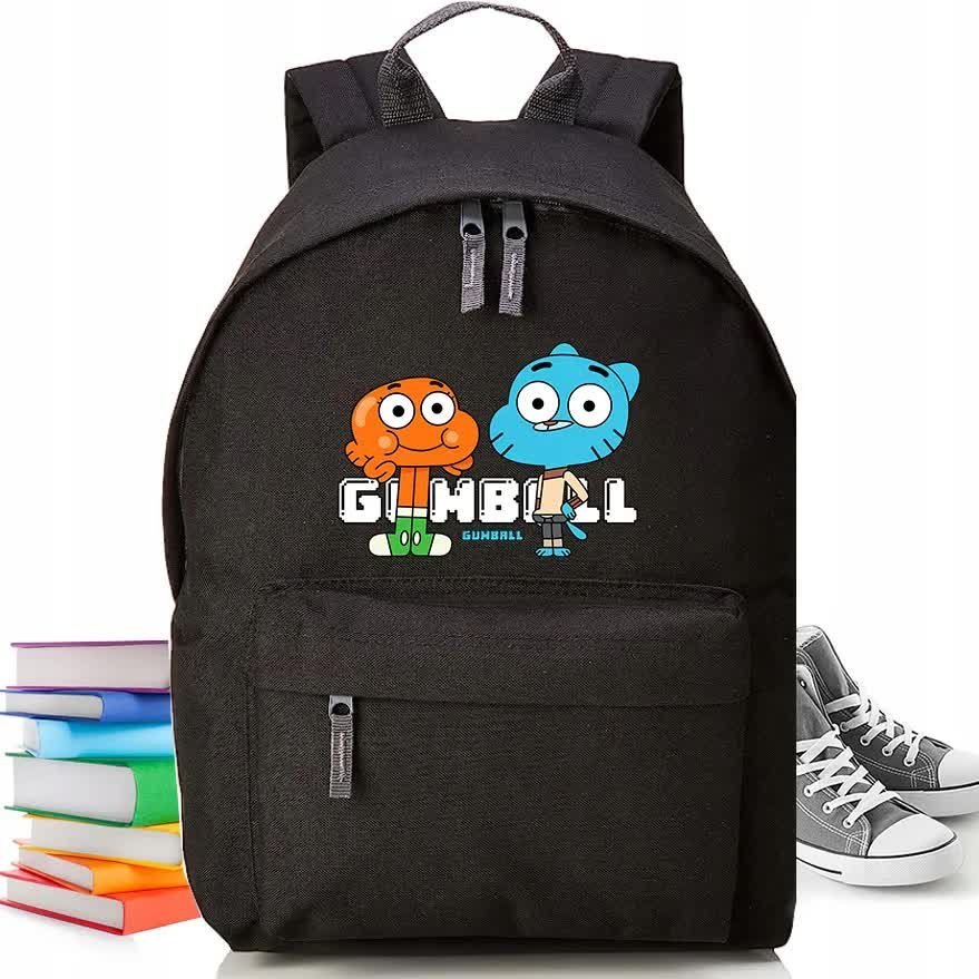 Plecak MINI Czarny GUMBALL Mały Wygodny Na Wycieczkę Do Szkoły Wzory