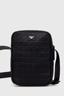 Torby męskie - Emporio Armani saszetka skórzana kolor czarny Y4R600 YQ67I - miniaturka - grafika 1