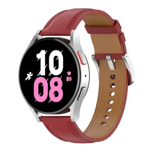 Pasek Bizon Strap Watch Casual 20 mm do Galaxy Watch FE/7/6/6 Classic/5/5Pro/4/4 Classic, czerwony - Akcesoria do smartwatchy - miniaturka - grafika 1