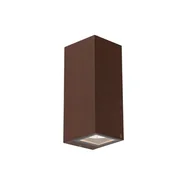 Lampy ogrodowe - QAZQA Przemysłowy kinkiet rdzawy brąz 2-punktowy AR70 IP54 - Baleno - miniaturka - grafika 1