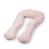 Poduszki do karmienia - Poduszka ciążowa do karmienia i spania rogal typu U różowy - miniaturka - grafika 1