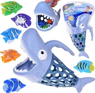 Zabawki zręcznościowe - Jokomisiada Złap rybkę koszyczek Rekin do łowienia rybek ZA4971 - miniaturka - grafika 1