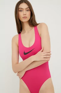 Nike jednoczęściowy strój kąpielowy kolor fioletowy miękka miseczka - Stroje kąpielowe - miniaturka - grafika 1