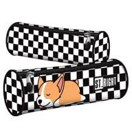Piórniki - St. Right Piórnik Szkolny Tuba Jednokomorowa Etui Na Przybory Szkolne Sleepy Corgi - miniaturka - grafika 1
