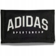 Portfele - PORTFEL CZARNY ADIDAS SPORTOWY MĘSKI DAMSKI NA RZEP ROZKŁADANY MODNY - miniaturka - grafika 1