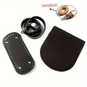 Rękodzieło - TEMU Zestaw do samodzielnego wykonania torebek: 3 sztuki z PU dnem, wygodnymi sznurkami i regulowanymi paskami na ramię, idealny do ręcznie robionych - miniaturka - grafika 1