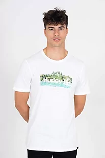Hurley Męska koszula M Evd Wsh Island Time Ss biały biały M CZ6057 - Koszule męskie - miniaturka - grafika 1
