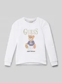 Koszulki dla dziewczynek - Bluzka z długim rękawem i wyhaftowanym logo model ‘ACTIVE’ - miniaturka - grafika 1