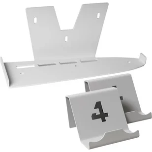 Zestaw uchwytów 4MOUNT 4M-PS5S-W-V2 do konsoli PS5 Slim Biały - Akcesoria do Playstation - miniaturka - grafika 1