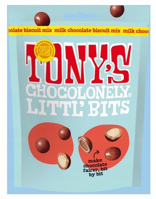 Czekoladki Tony's Chocolonely Littl' Bits Milk Chocolate Biscuit Mix 100g