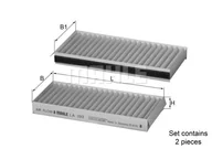 Filtry kabinowe - Filtr, wentylacja przestrzeni pasażerskiej Mahle LA 392/S - miniaturka - grafika 1