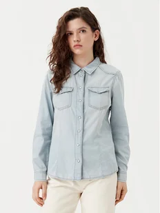 ONLY Koszula jeansowa Alexa 15315185 Błękitny Regular Fit - Koszule damskie - miniaturka - grafika 1