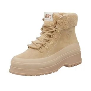 GANT FOOTWEAR Damskie sztyblety WINTLY, piaskowe, 39 EU, Sand, 39 EU - Botki damskie - miniaturka - grafika 1