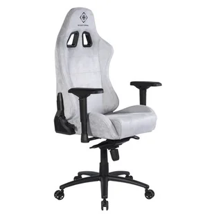 Deltaco GAM-121-LG Alcantara Jasnoszary - Fotele gamingowe - miniaturka - grafika 1