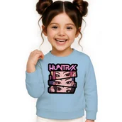 Bluzy dla dziewczynek - BLUZA DZIECIĘCA KPOP DEMON HUNTERS HUNTRIX 146-152 BAWEŁNIANA JAKOŚĆ - miniaturka - grafika 1