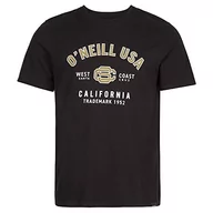Koszulki męskie - O'Neill Męski T-shirt z krótkimi rękawami, podkoszulek (opakowanie 6 sztuk), 19010 czarny, M-L - miniaturka - grafika 1
