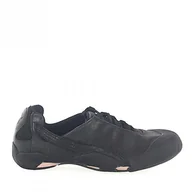 Trampki damskie - PUMA Trampki guma skóra gładka czarny - miniaturka - grafika 1