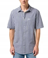 Koszule męskie - Koszula Wrangler SS 1 PKT SHIRT 112350566 Black Iris M - miniaturka - grafika 1